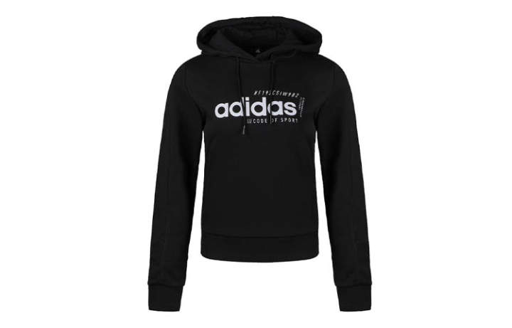 Adidas Adidas Sweatshirts Women's Black Hooded Moderate Regular