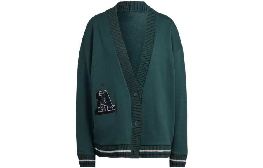 Adidas Originals CLASS Of 72 Knitwear Women's Green V Neck Moderate Other