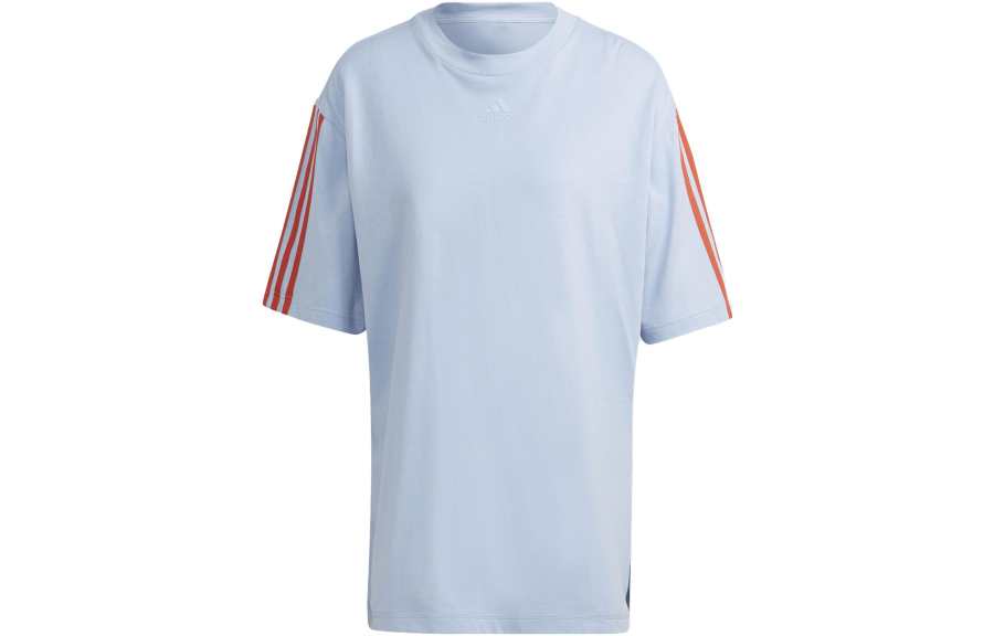 Adidas Adidas T Shirts Women's Light Blue Crew Neck Moderate Straight Fit