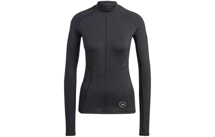 Adidas Adidas X Stella McCartney T Shirts Women's Black Crew Neck Moderate Straight Fit