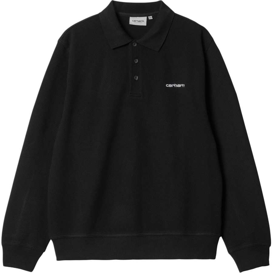 Carhartt WIP Vance Rugby Shirt Rugby Jersey Men's Black