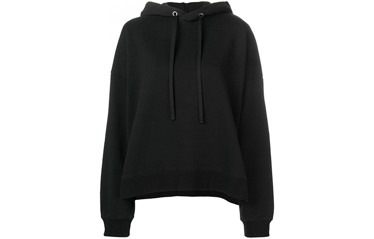 Maison Margiela Sweatshirts Women's Black Hooded Moderate Regular