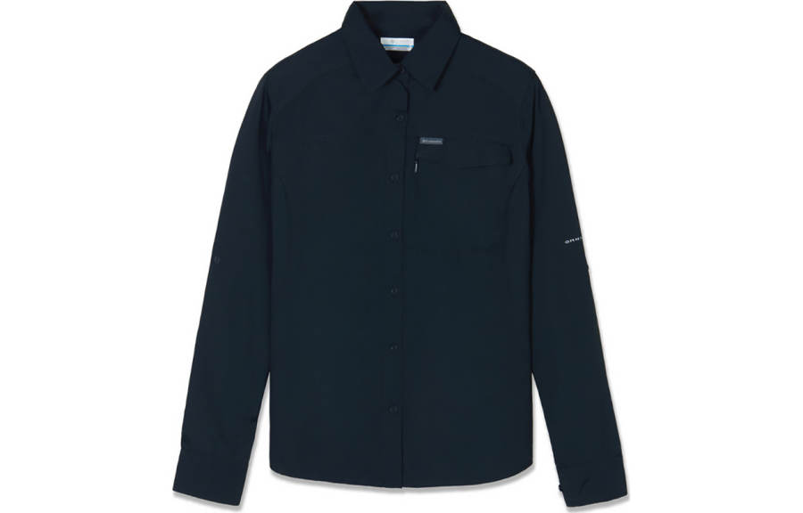 Columbia Shirts Women's Black Lapel Moderate Other