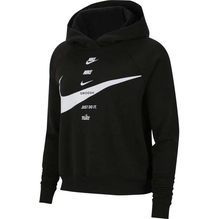 Nike Nike Sweatshirts Women's Black Hooded Moderate Regular