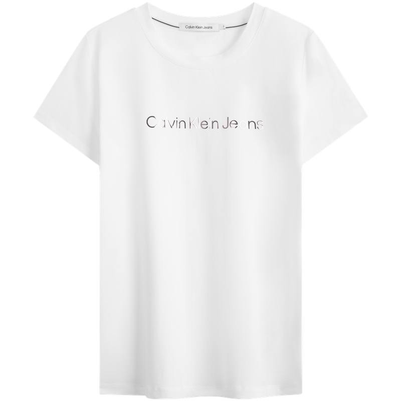 CALVIN KLEIN T-Shirt Women's Moon White