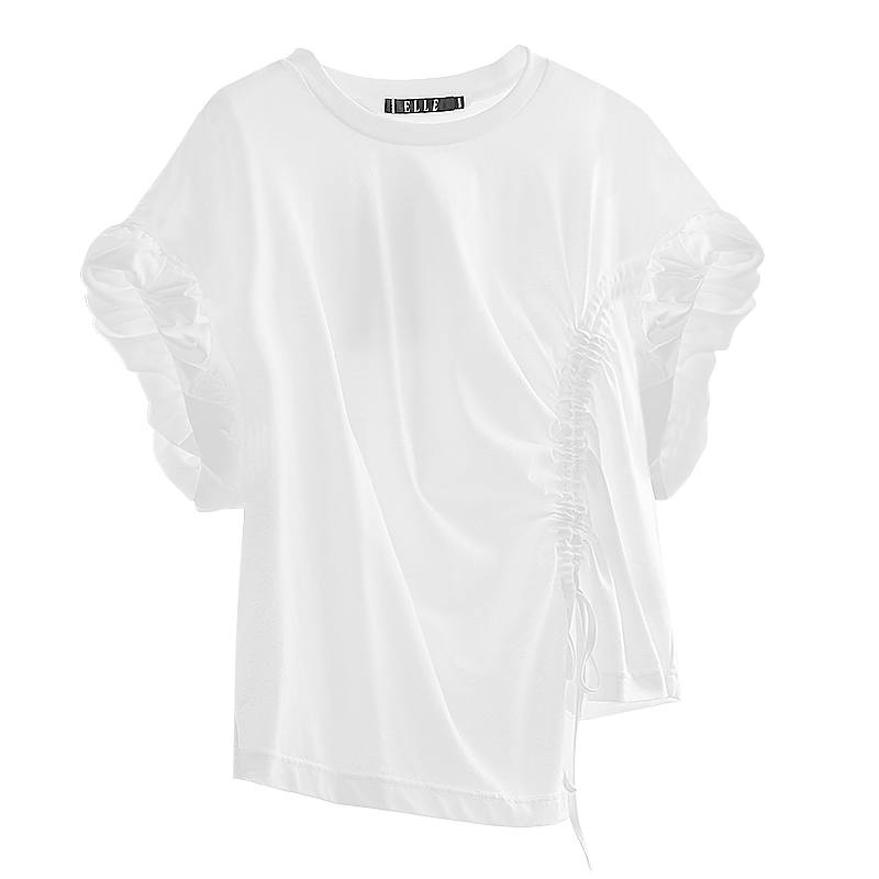 ELLE T Shirts Women's Crew Neck Thin