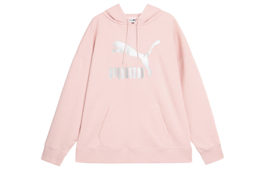 PUMA Sweatshirts Women's Pink Hooded Moderate Other