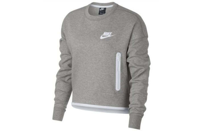 Nike Nike Sweatshirts Women's Gray Crew Neck Moderate Regular