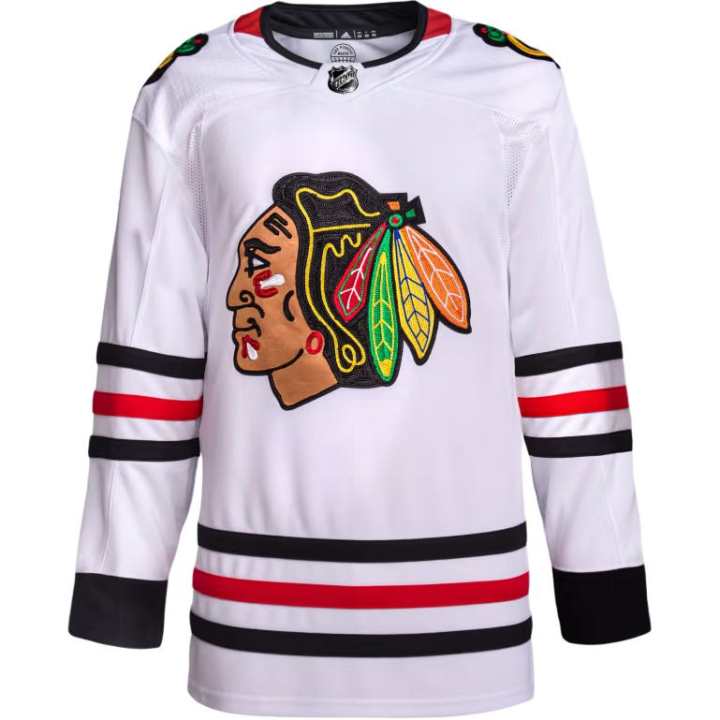 Adidas Adidas BLACKHAWKS AWAY AUTHENTIC JERSEY Sports Apparel Men's White