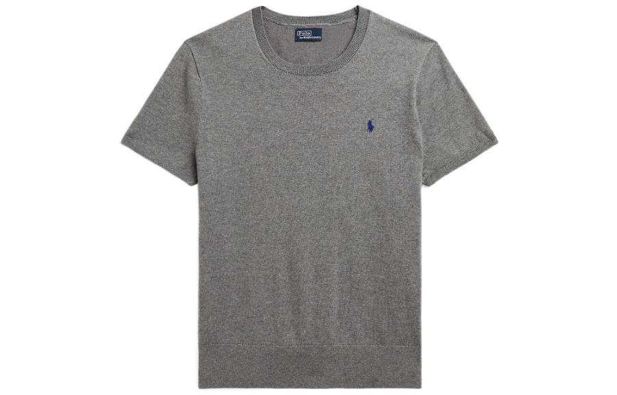 Polo Ralph Lauren SS23 Regular Sleeve T Shirt Women's Gray Loose Fit