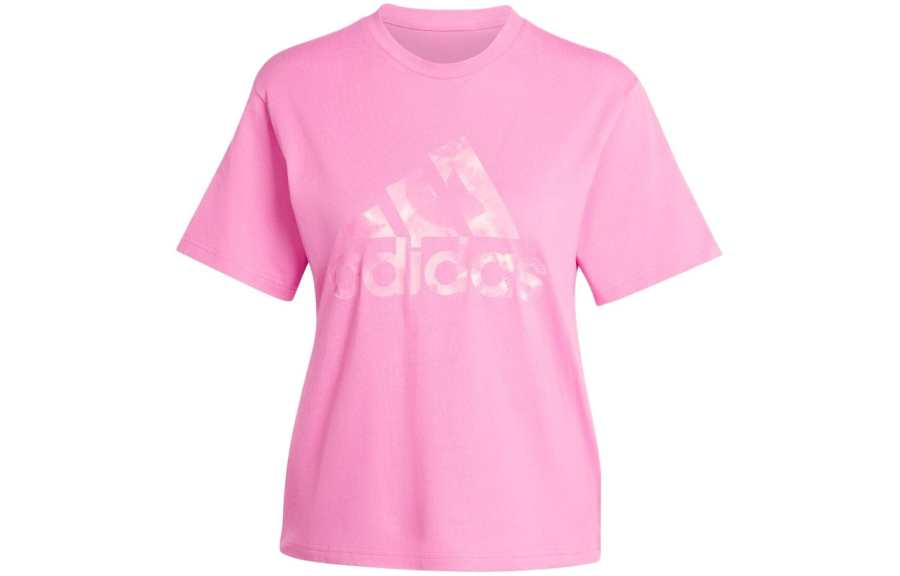 Adidas Adidas Women's Floral Graphic Big Logo T Shirt Pulse Magenta