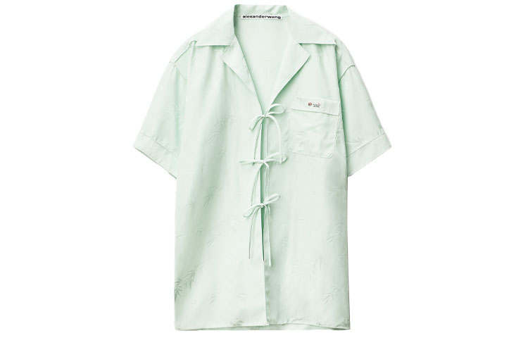 Alexander Wang jacquard pajama-style shirt