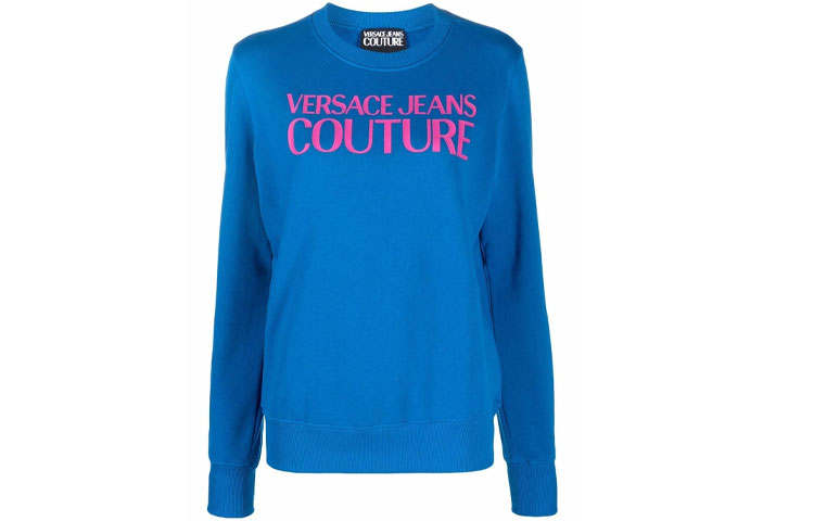 VERSACE JEANS COUTURE Sweatshirt Women's Blue