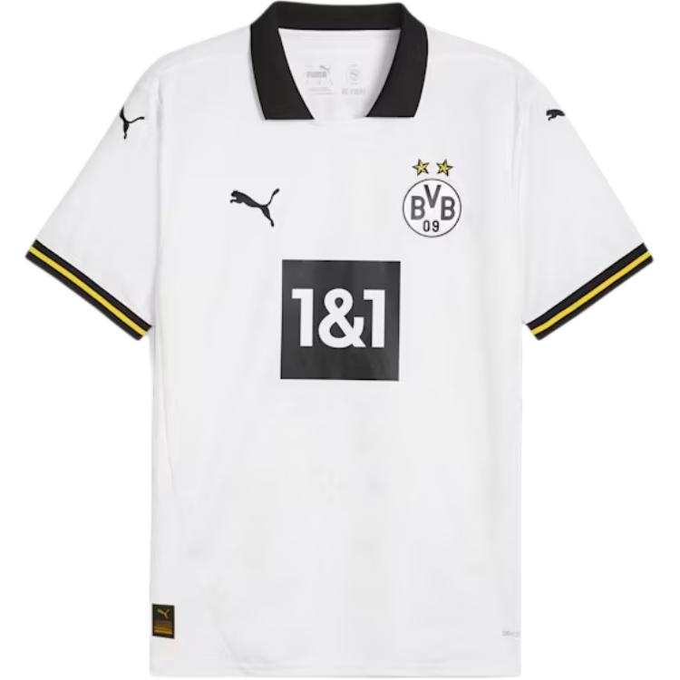 PUMA Dortmund SS24 Soccer Jersey Fan Edition Men's White