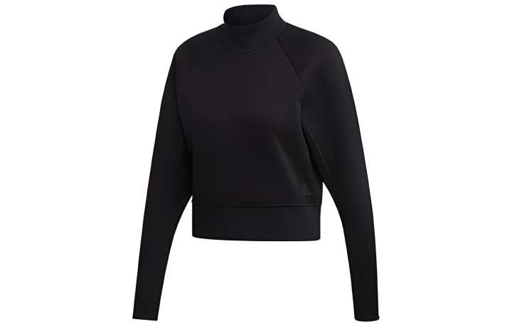 Adidas Adidas VRCT Sweatshirts Women's Black Stand Collar Moderate Regular