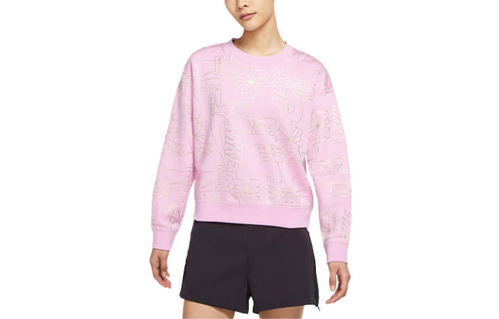 Nike Nike Sweatshirts Women's Light Arctica Pink Crew Neck Moderate Regular
