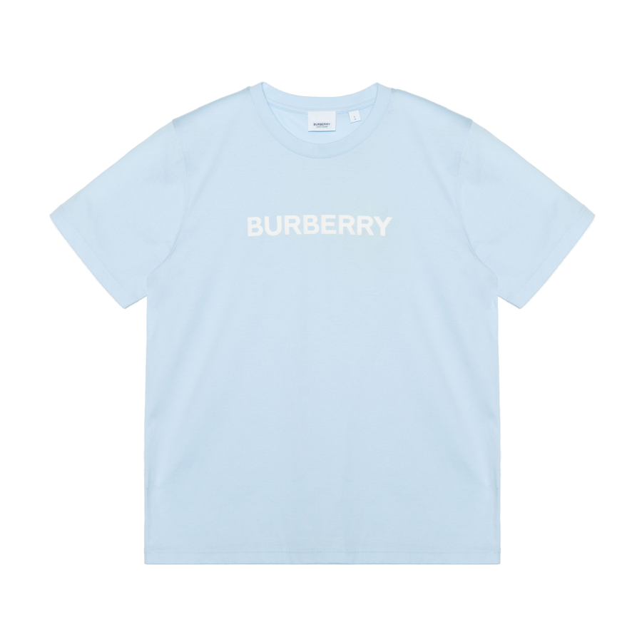 Burberry Drop Shoulder Sleeve T Shirt Women's Blue