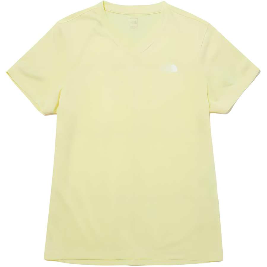 THE NORTH FACE T Shirts Women's Yellow V Neck Moderate Straight Fit
