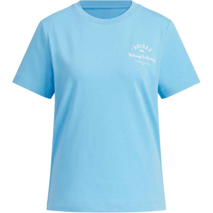 Adidas Adidas T Shirts Women's Blue Crew Neck Moderate