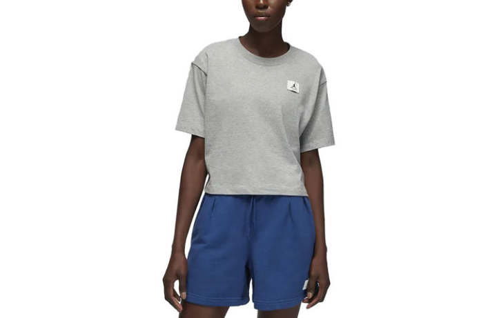 Jordan Jordan Drop Shoulder Sleeve T Shirt Women's Light Gray