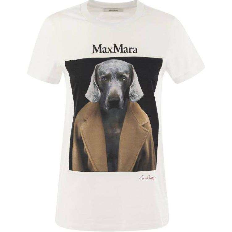 MaxMara Max Mara Cipria Graphic Printed Crewneck T Shirt