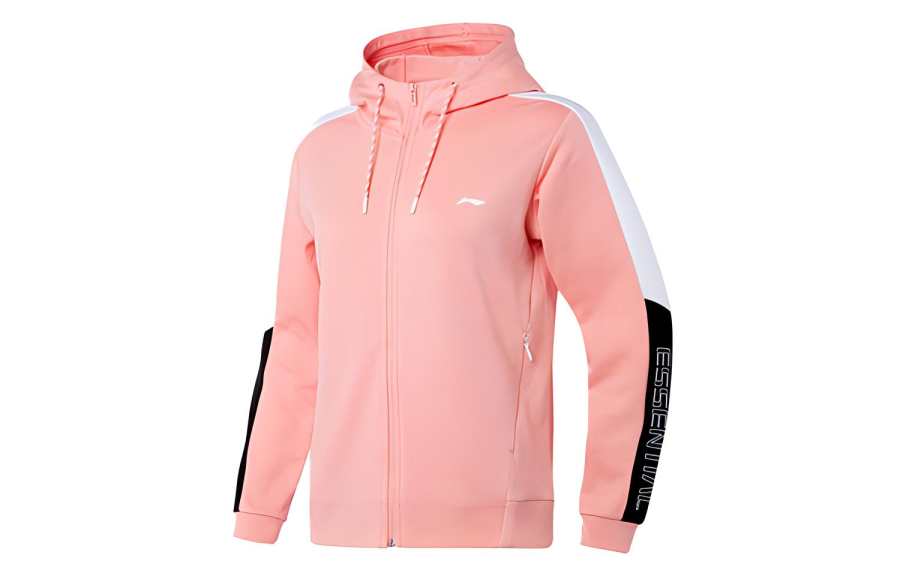 Li-Ning Li Ning Sweatshirt Coat Women's Almond Pink