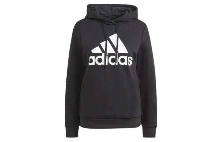 Adidas Adidas Essentials Logo Fleece Hoodie Black/White