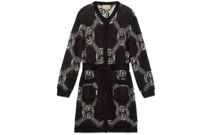 GUCCI Knitwear Women's Black V Neck Moderate