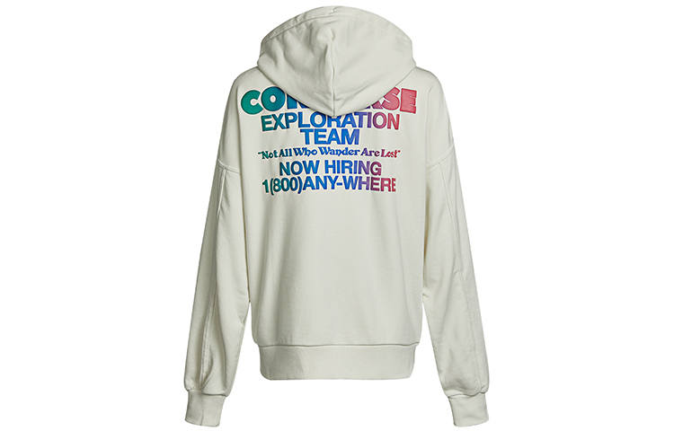 Converse Sweatshirts Women's Ivory Hooded Moderate Regular