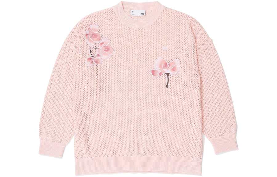 Li-Ning Li Ning Sports Fashion Collection Knitwear Women's New Light Pink