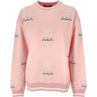MCM Sweatshirts Women's Pink Crew Neck Moderate