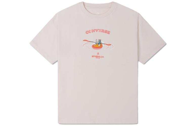 Converse T Shirt Women's Gray Pink