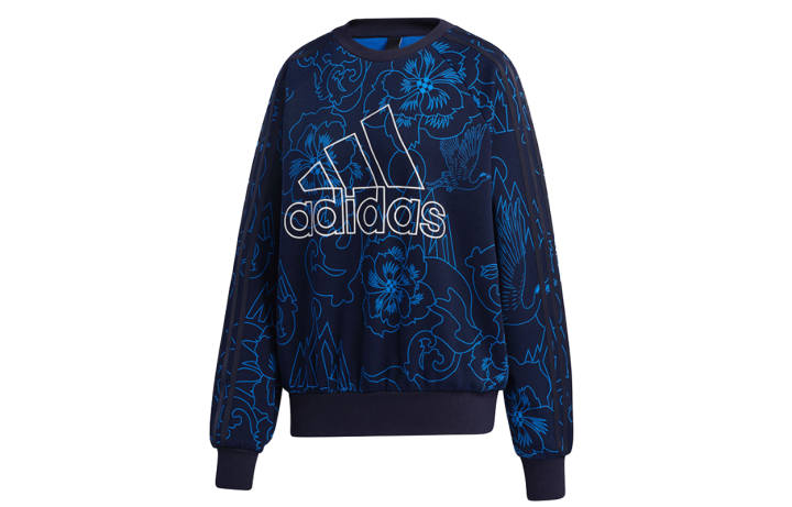Adidas Adidas Sweatshirts Women's Blue Crew Neck Moderate Regular
