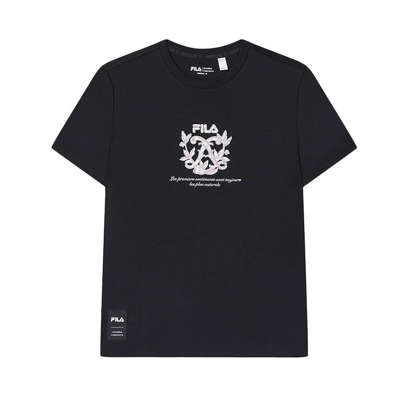 FILA Heritage SS24 Set in Sleeve T Shirt Women's Jet Black
