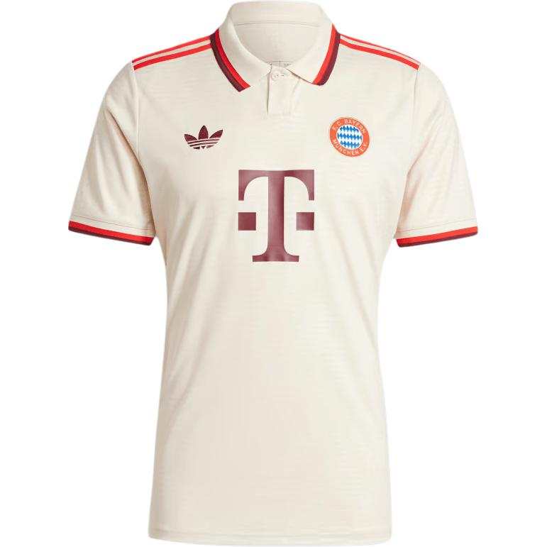 Adidas Originals FC BAYERN 24/25 Third Jersey Soccer Jersey Men's Beige