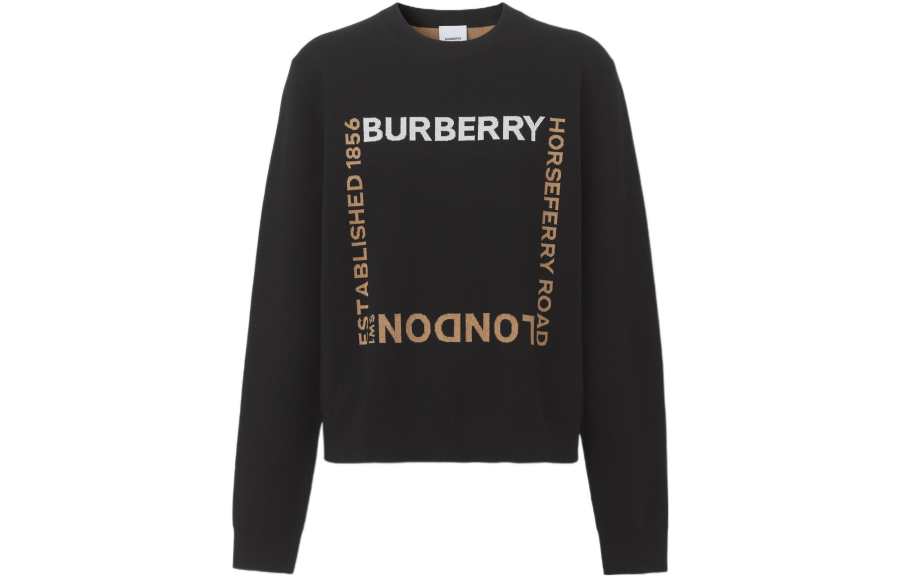 Burberry SS22 Horseferry Sweater Women's Black