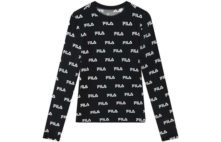 FILA T Shirts Women's Blue Crew Neck Moderate