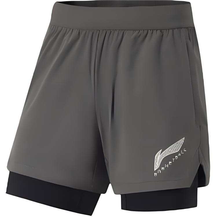 Li-Ning Li Ning Professional Basketball Collection Casual Shorts Men's Road Gray
