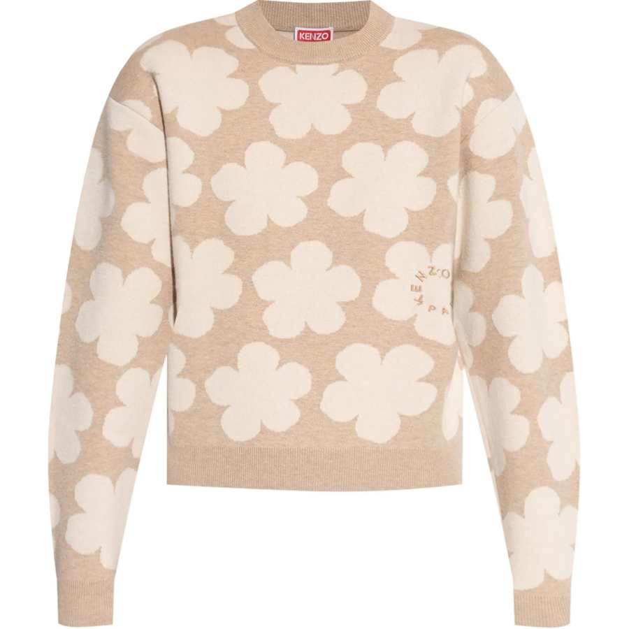 KENZO Floral Detailed Crewneck Jumper