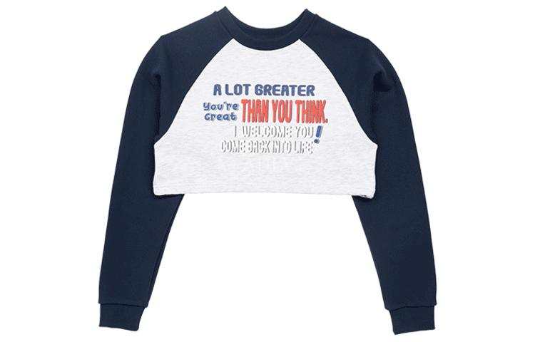 Acme De La Vie Sweatshirts Women's Marine Blue Crew Neck Moderate Regular