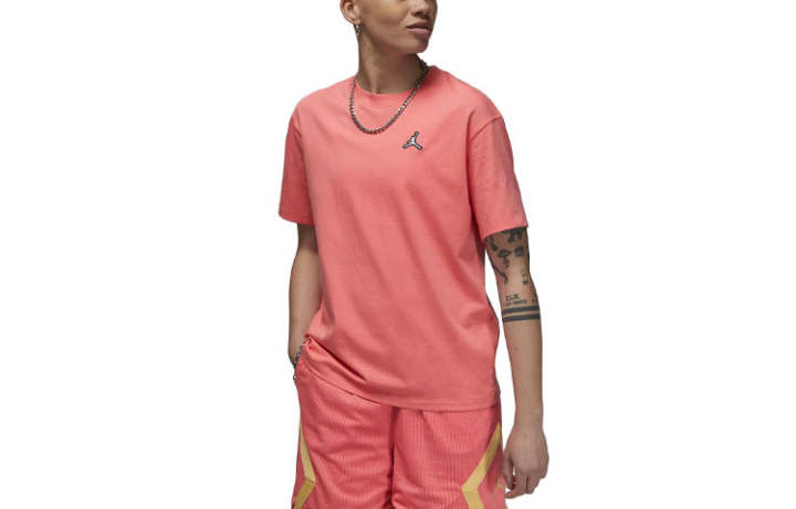 Jordan Jordan ESSENTIALS Drop Shoulder Sleeve T Shirt Women's Ocean Coral