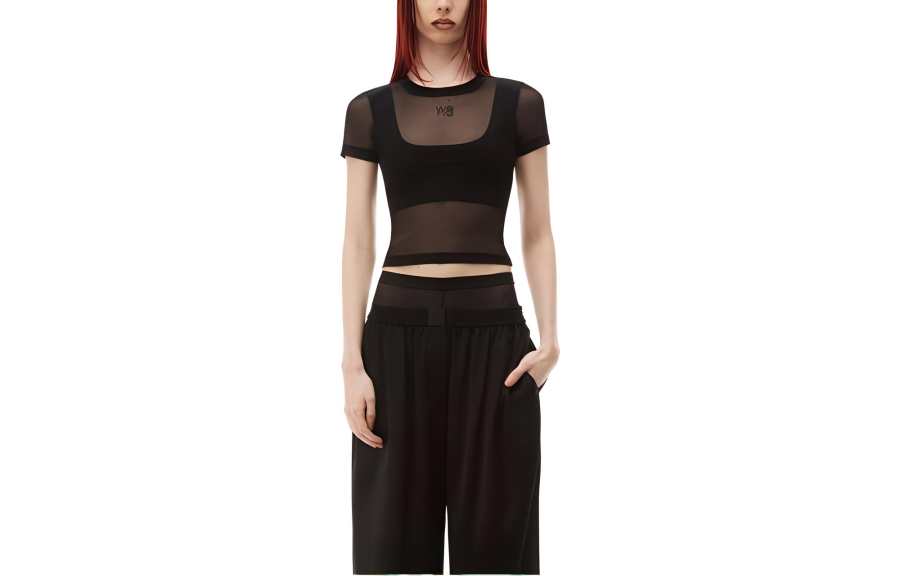 Alexander Wang Regular Sleeve T Shirt Women's Black