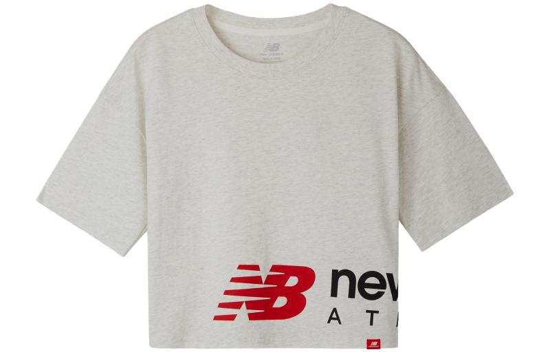 New Balance New Balance T Shirts Women's Gray Crew Neck Moderate