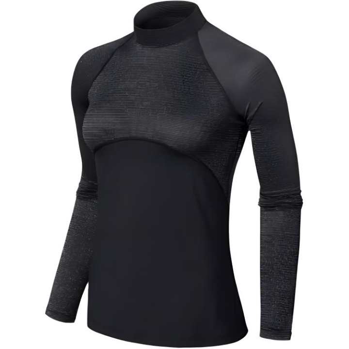 Nike Nike T Shirts Women's Black Crew Neck Moderate Straight Fit