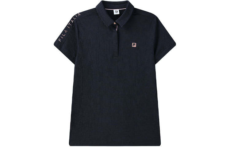 FILA Polo Shirts Women's Legend Blue Polo Collar Moderate Straight Fit