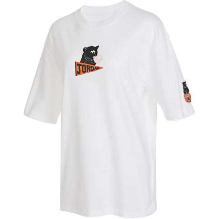 Jordan Jordan Drop Shoulder Sleeve T Shirt Women's White