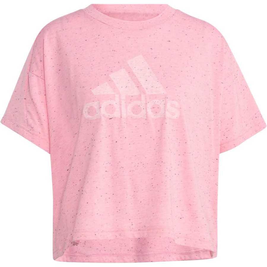 Adidas Adidas Future Icons T Shirts Women's Pink Crew Neck Moderate Straight Fit