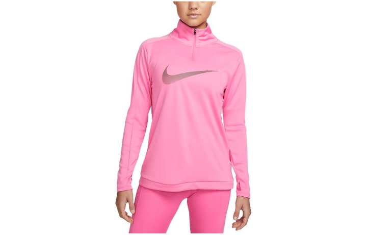 Nike Nike T Shirts Women's Rose Red Stand Collar Moderate Straight Fit