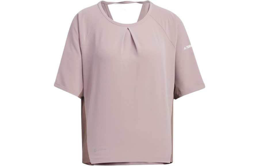 Adidas Adidas T Shirts Women's Pink Crew Neck Moderate Straight Fit