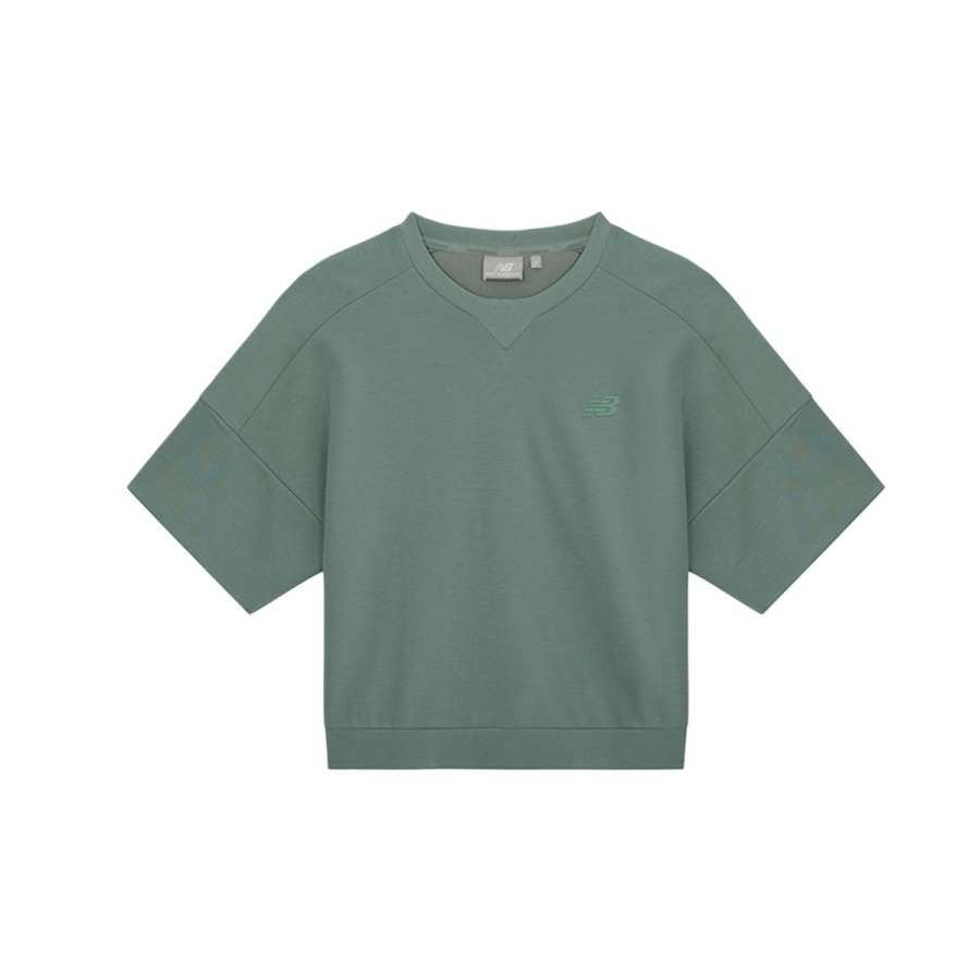 New Balance New Balance Drop Shoulder Sleeve T Shirt Women's Army Green
